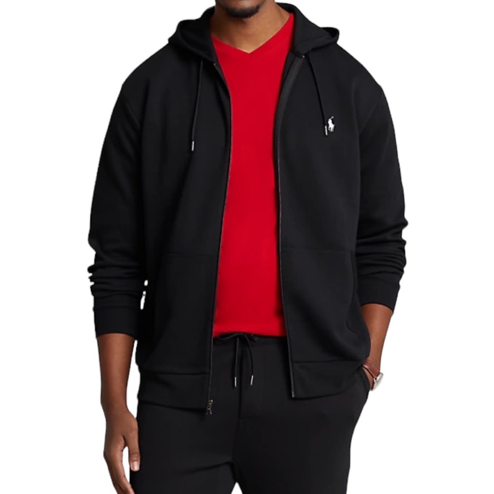 Polo Ralph Lauren Men’s Double-Knit‎ Full-Zip Hoodie Black Size 3XB NWT/NEW